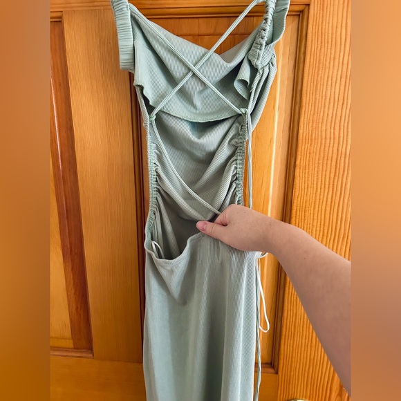 Princess Polly Lainey Midi Dress in Sage - Picture 6 of 7